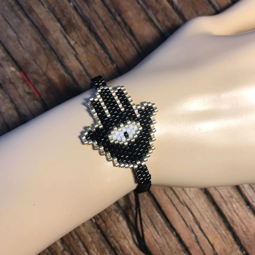 NEW Bracelet Set Evil Eye Hamsa Tassel Jewelry - Picture 4 of 4